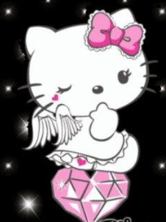 Fond écran mobile animé gratuit - Hello Kitty 2