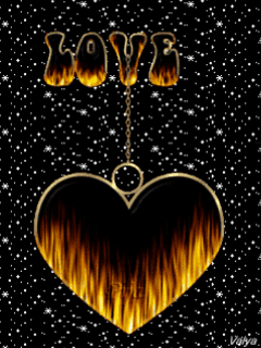 Logo animé gratuit - Coeur en Flamme