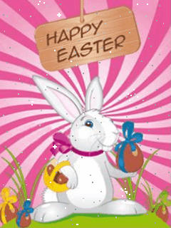 Logo animé gratuit - Joyeuses Pâques - Happy Easter