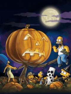 Simpson Halloween - Logo animé Gratuit pour ton mobile