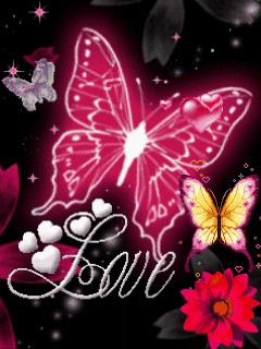 Logo animé gratuit pour ton mobile - Butterfly Love 2011